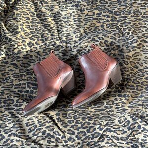 Patina Brown Ankle Booties
